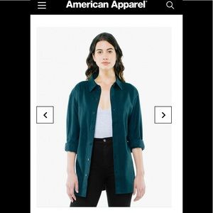 American Apparel Women Flannel shirt